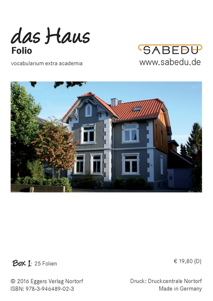 das Haus, SABEDU Box 01, Lehrermaterial, OHP-Folien