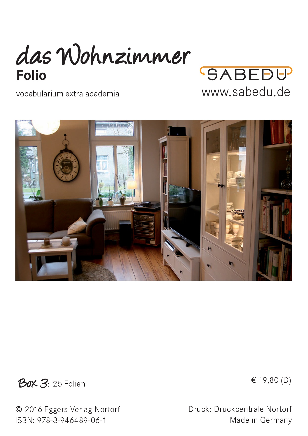 das Wohnzimmer, SABEDU Box 03, Lehrermaterial, OHP-Folien