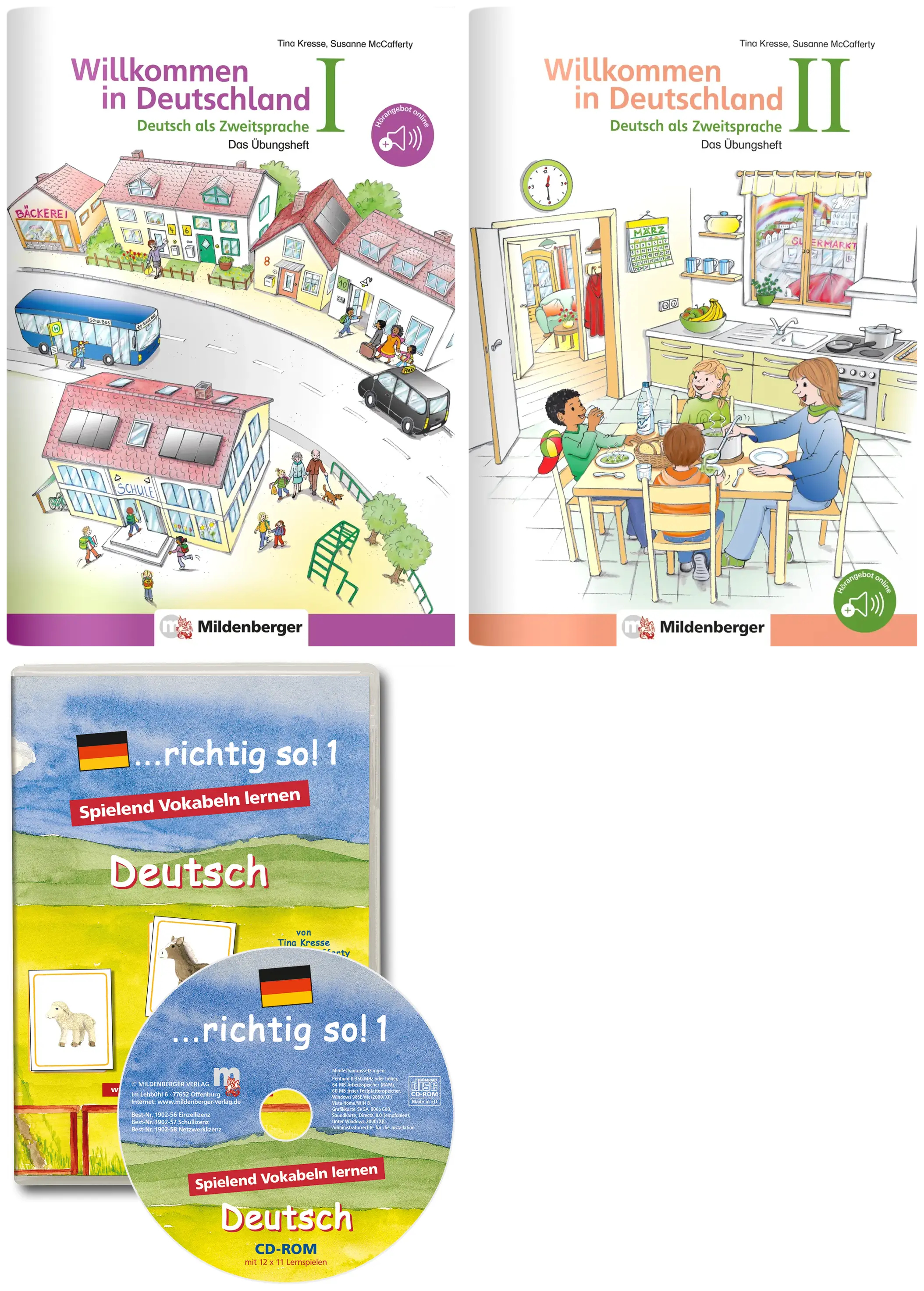 Das Übungsheft – Deutsch als Zweitsprache I und II, mit CD-ROM