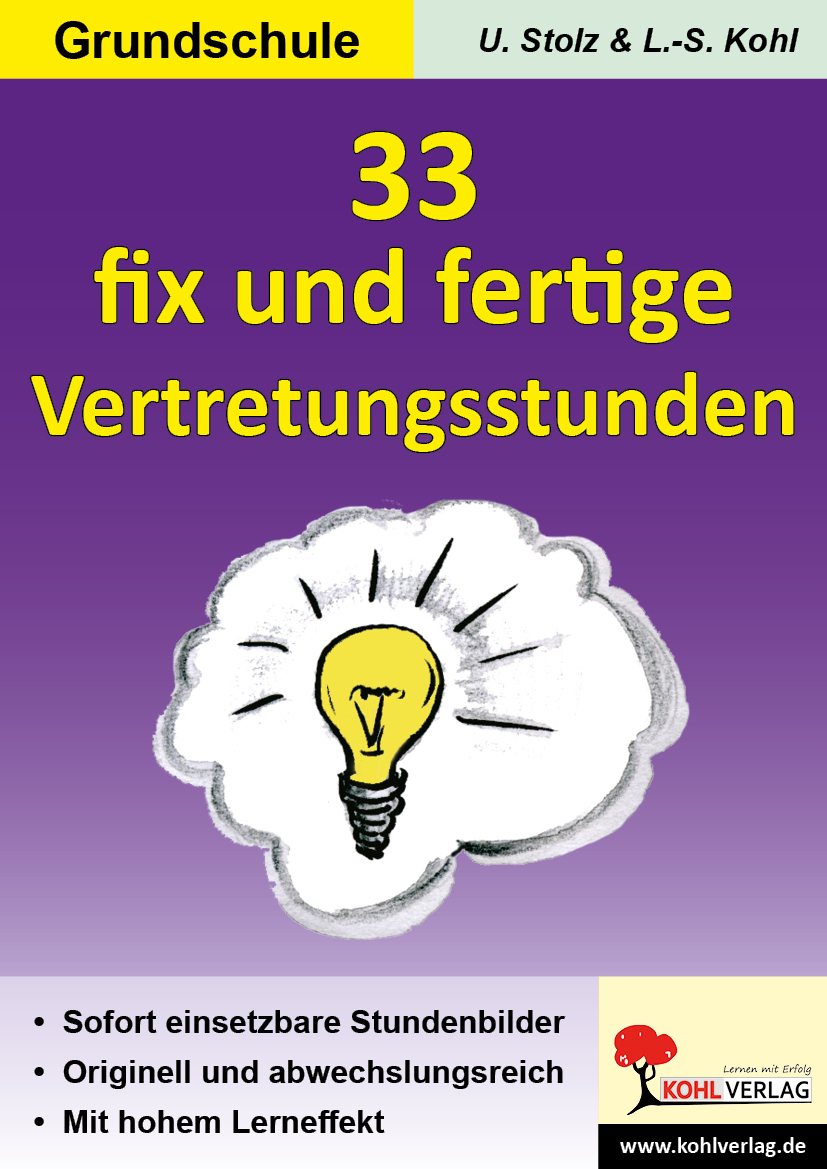 33 fix und fertige Vertretungsstunden Grundschule