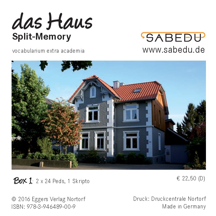 das Haus, Split-Memory + Arbeitsheft, SABEDU Box 01