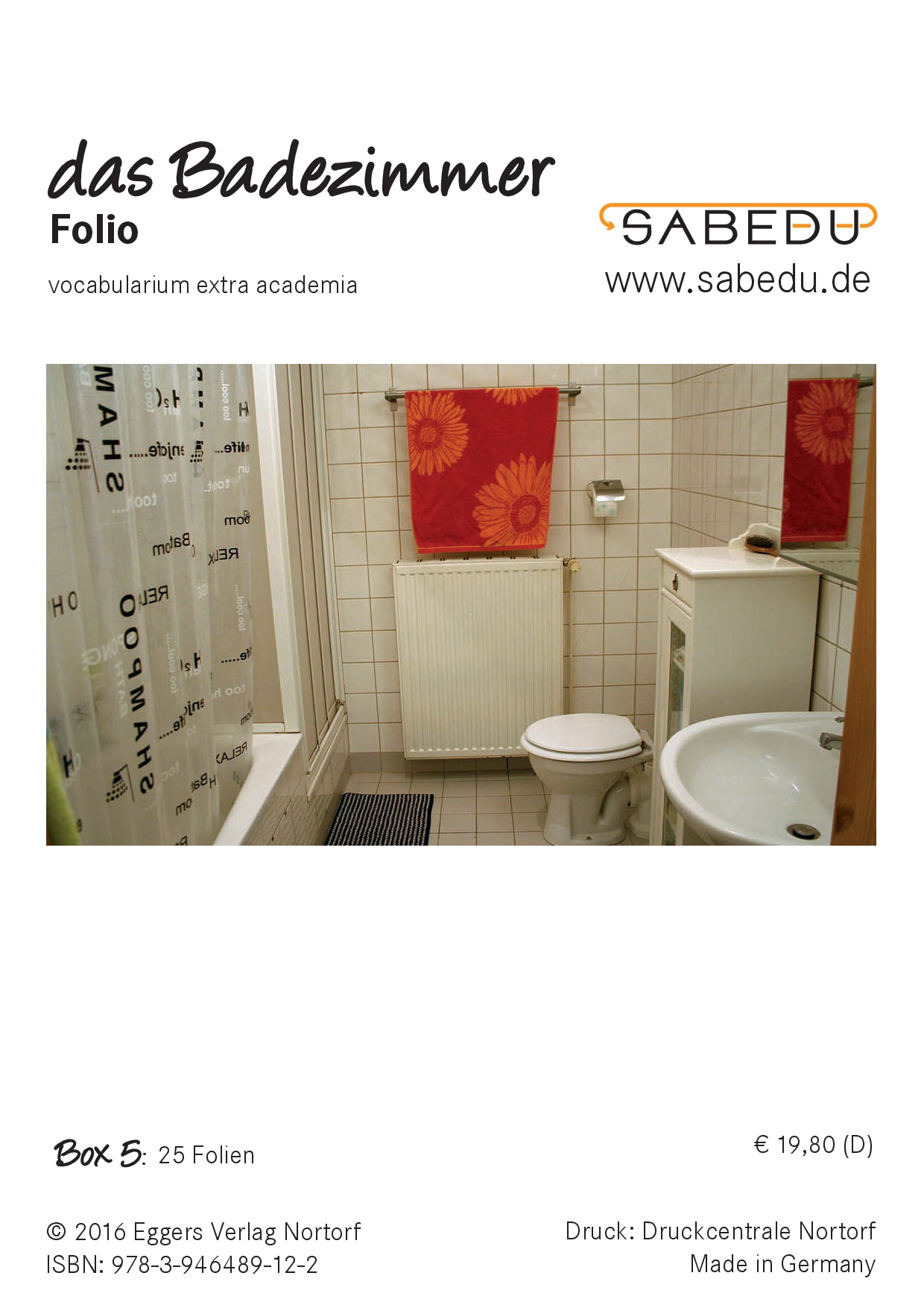das Badezimmer, SABEDU Box 05, Lehrermaterial, OHP-Folien