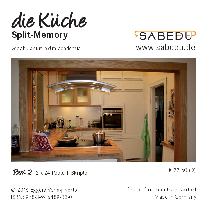 die Küche, Split-Memory + Arbeitsheft, SABEDU Box 02