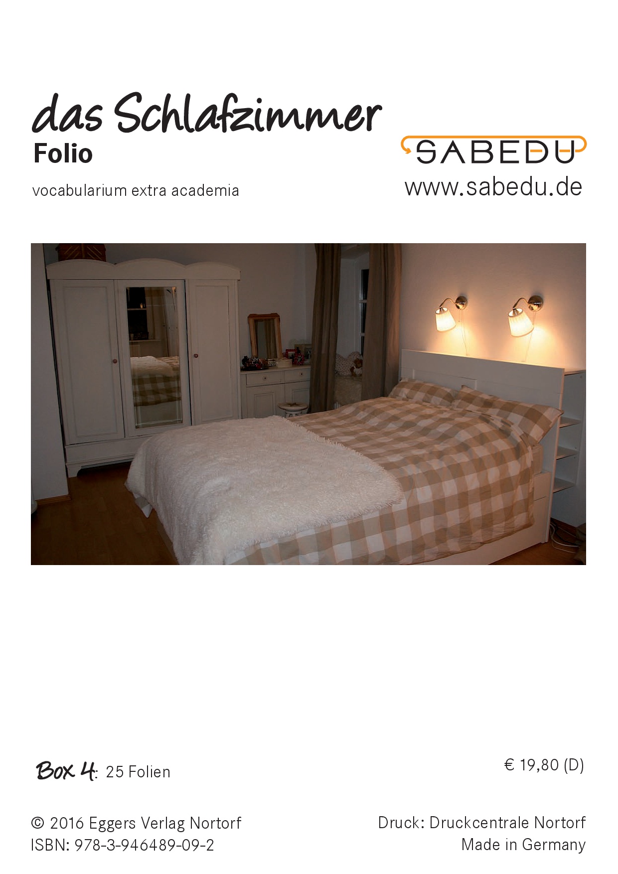 das Schlafzimmer, SABEDU Box 04, Lehrermaterial, OHP-Folien