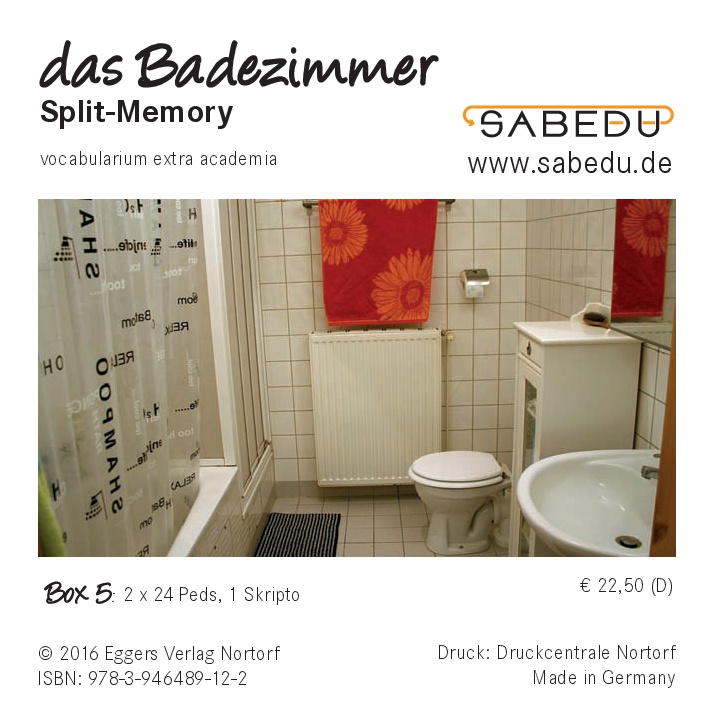 das Badezimmer, Split-Memory + Arbeitsheft, SABEDU Box 05