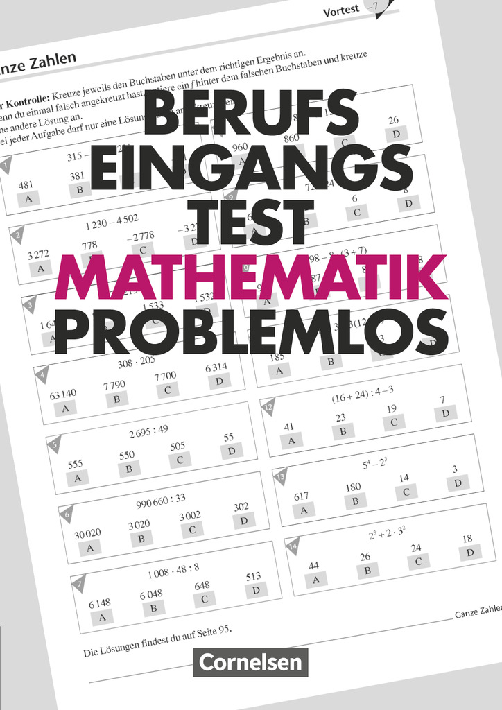 Berufseingangstest: Mathematik problemlos