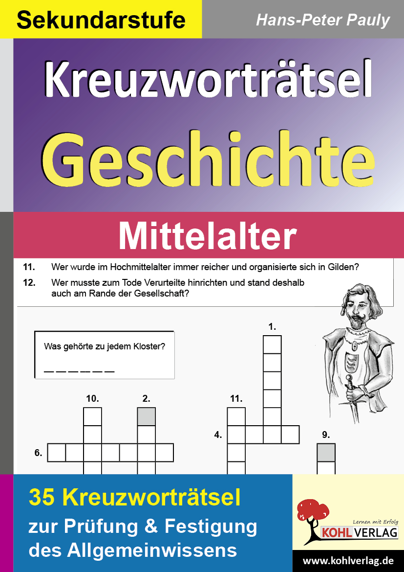 Kreuzworträtsel Geschichte / Mittelalter